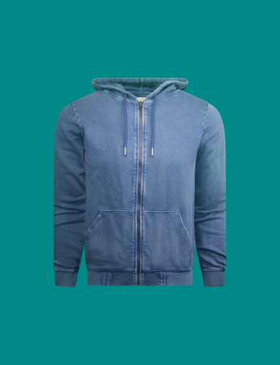 Layer Garment Dye Full Zip Hood